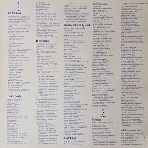 Stevie Wonder Characters vinyl LP album