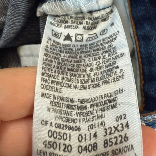 Levi’s 501 Original jeans used, blue denim