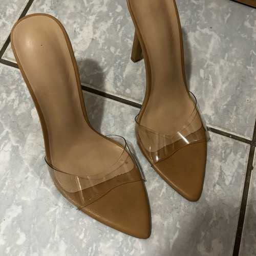 Mango beige high heel shoes size 40 used