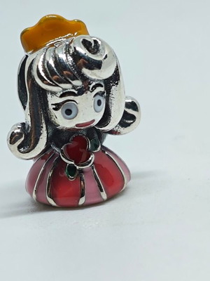 Silver Charm 925 Sleeping Beauty like new, collectible enamel