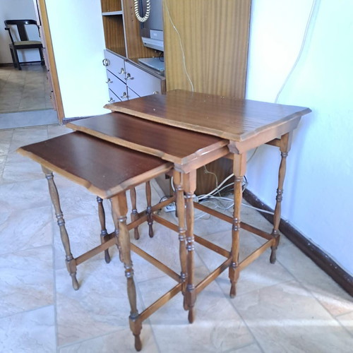 Triple wooden table like new