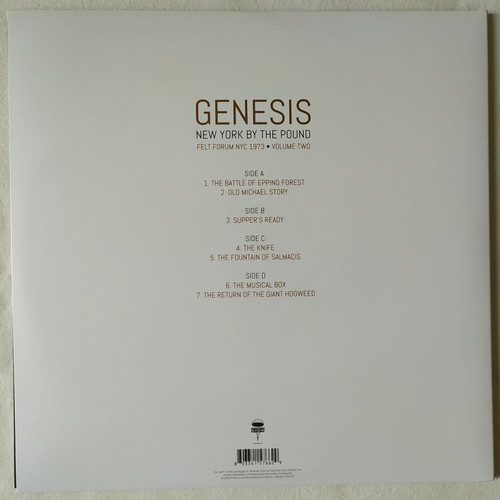 Genesis New York By The Pound Felt Forum NYC 1973 Volume Two 2LP like new