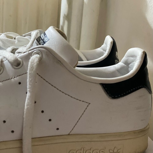 Adidas Stan Smith white sneakers used, size 46