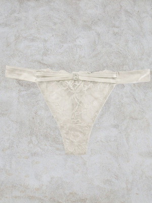 Luna ivory lace string lingerie, Large and XLarge