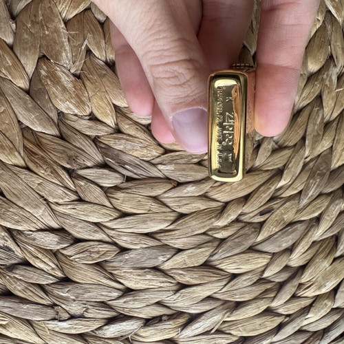 Zippo Slim Venetian Brass lighter vintage, like new