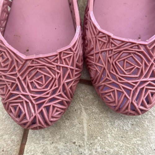 Catwalk ballerina shoes, pink, size 41