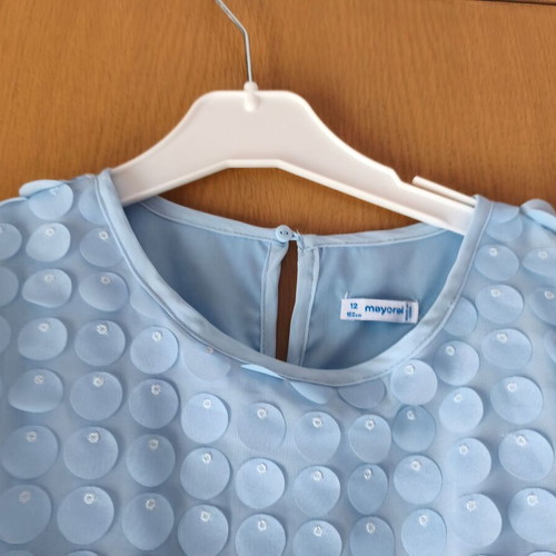 Mayoral dress for 10 years old, turquoise