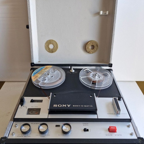 Sony antique tape recorder used