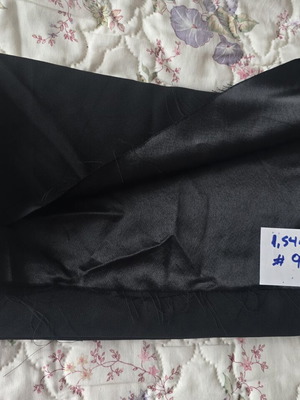 Black double-sided fabric, one side shiny