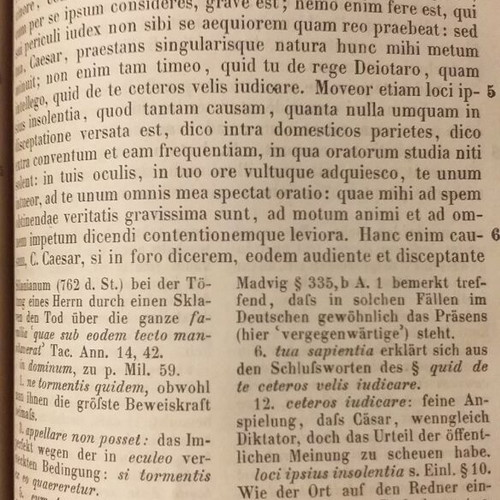 Book from 1886 with Cicero's works in German, hardcover