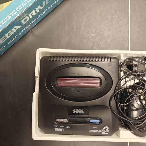 Sega Mega Drive 2 console like new with 2 controllers and gun