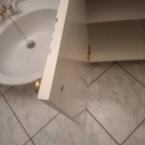 Bathroom cabinet with marble and Ideal Standard sink used, 160x186x61 cm