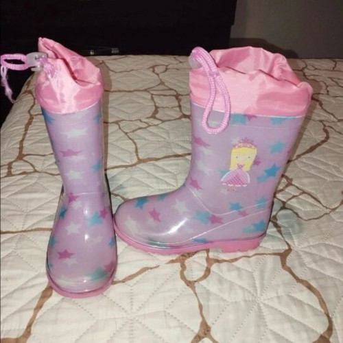 Children's rain boots size 27 like new, pink