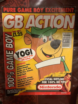 GB Action Magazine Issue 23 March 1994 used, Nintendo Game Boy