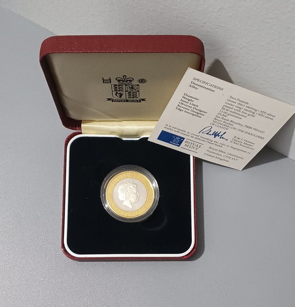 Ασημένιο,Proof 2£ 1998
