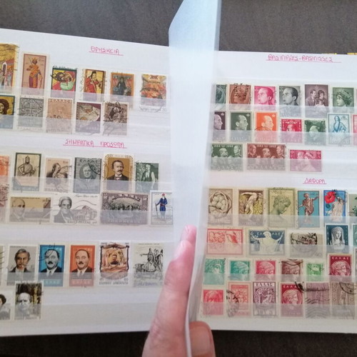 Stamp collection used, Greece and international thematic album