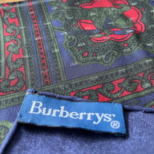 Burberry’s men's silk scarf new with beautiful patterns