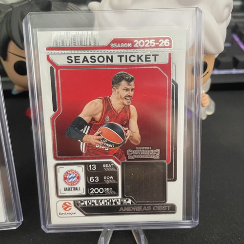 Andreas Obst and Spencer Dinwiddie 2025-26 Contenders Euroleague Season Tickets Patch new
