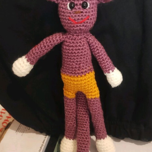 Amigurumi Monkey Crocheted New