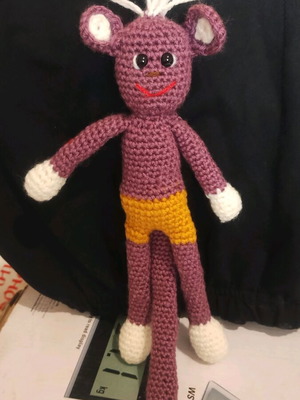 Amigurumi Monkey Crocheted New