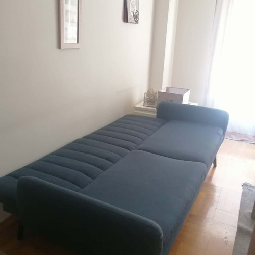 Three-seater sofa bed used, 210x85x100 cm