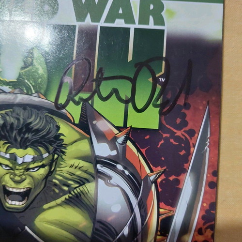 World War Hulk Prologue: World Braker #1 used with Peter David signature
