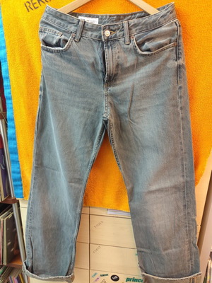 Zara women's jeans like new, size L 40 12, black and gray