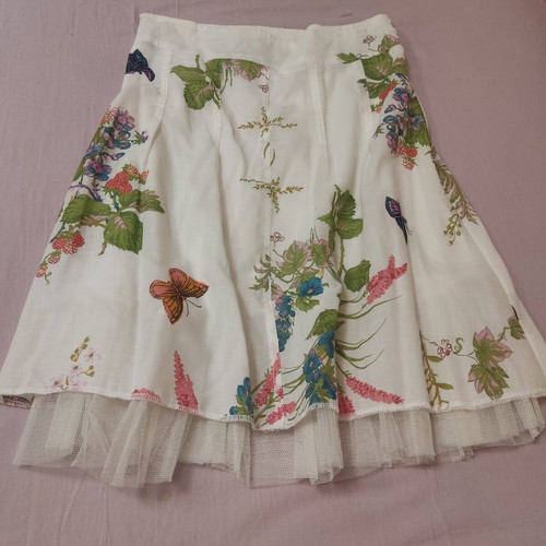 Midi skirt Francesca Borghese like new with tulle lining