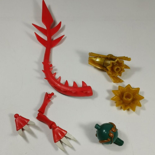 Yu-Gi-Oh! figures used Kazejin, Winged Dragon Ra, Slifer The Sky Dragon