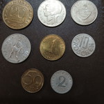 8 Austrian coins, assorted