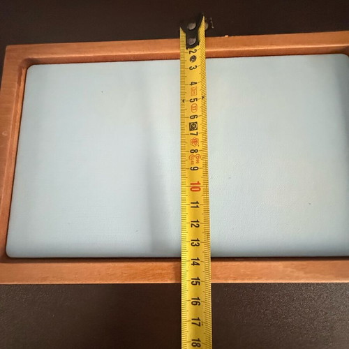 Jewelry display used, brown and sky blue color