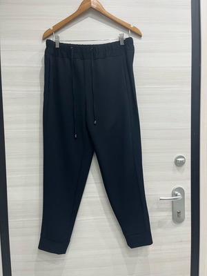 Zara women's pants new, dark blue with silk details