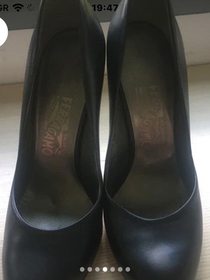 Salvatore Ferragamo pumps new, high heel, black, size 37