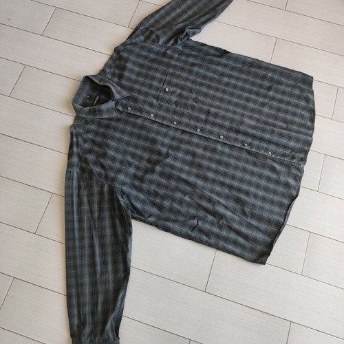 King's Road men's shirt 4XL like new, black checkered