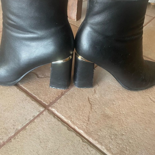 Exe ankle boots used, size 41, black and gold
