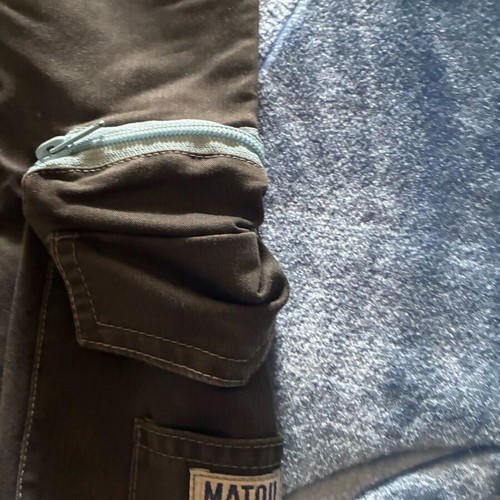 Matou France pants like new, elastic waist, gray, size 14