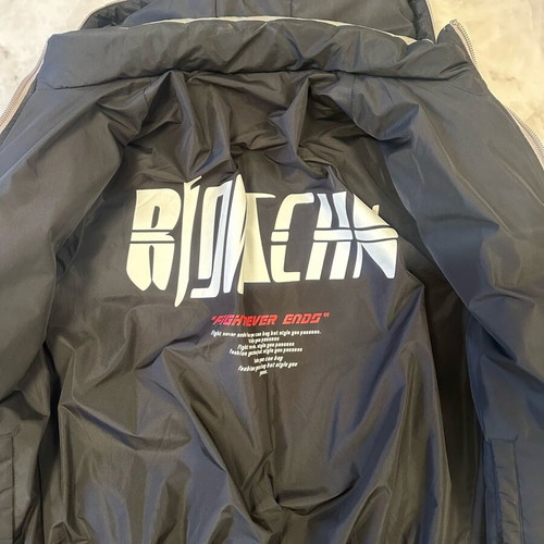Men's gray puffer jacket size Large like new