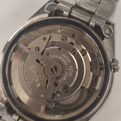 Seiko 5 Automatic 6309-8900 vintage 36mm silver watch used