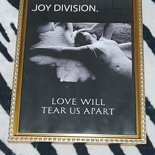 Joy Division poster with frame, new, 32×23cm