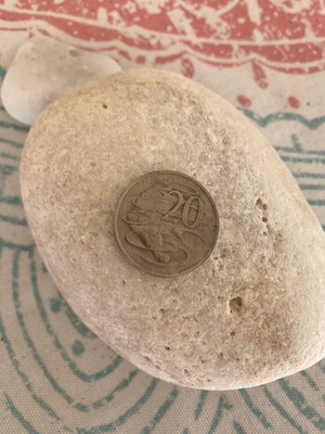 Australian Coin 1972 used, authentic