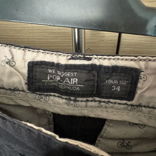 Pop Air black bermuda shorts used, size 34