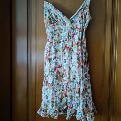 Floral summer dress used, size S