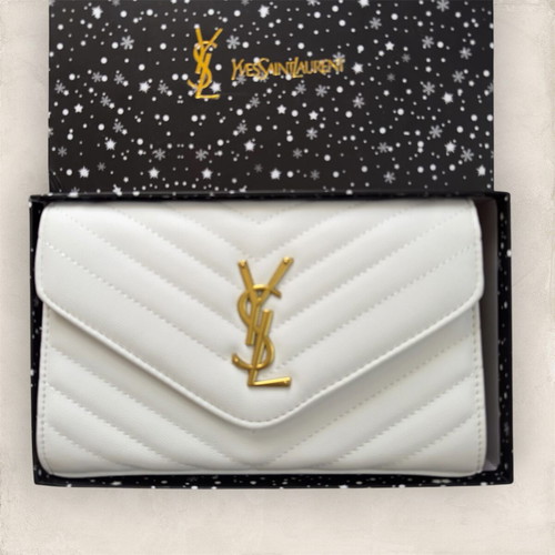 Yves Saint Laurent bag new, white and gold