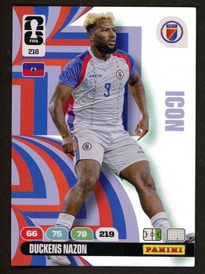 2026 Panini World Cup Adrenalyn XL #216 Nazon Icons πακέτο σαν καινούργιο