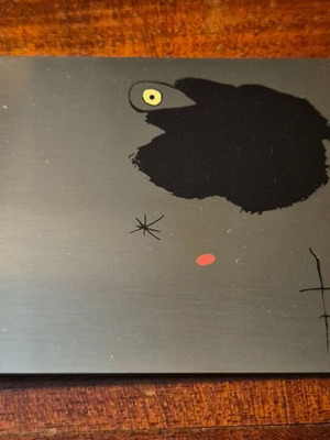Steel bookmark with Miro design