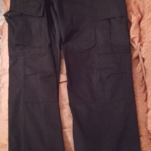 Men's military-style pants black, like new, size 46