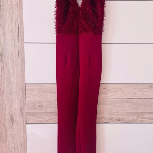 Mind Matter red one-piece jumpsuit like new, size S