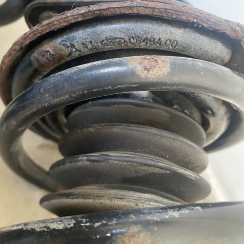 Ford Escort front shock absorbers complete with springs and mounts used