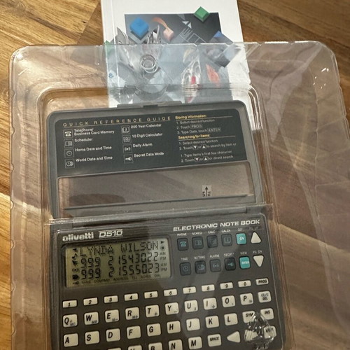 Olivetti D-510 electronic notebook new, vintage 1990