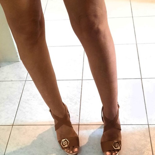 Liu Jo Hebe 14 sandals like new, calf leather, size 41, nut color